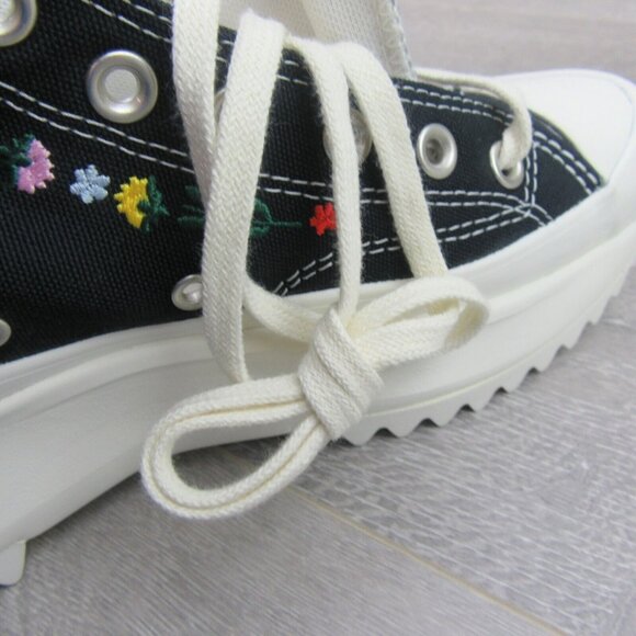 Converse Run Star Hike HI Embroidered Floral Womens Size 9.5 Sneaker NEW - Picture 13 of 16